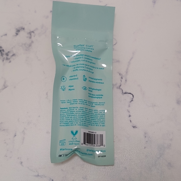 Tarte Sea Surfer Curl Volumizing Mascara Black 3ml 0.1oz Mini Size - Picture 2 of 4
